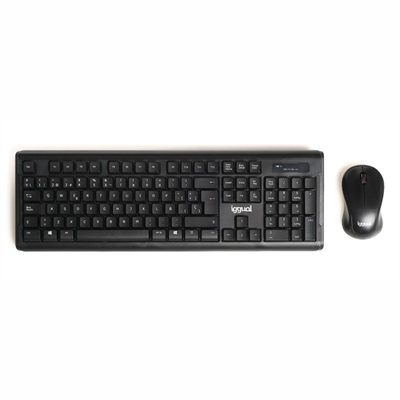 Iggual Kit Teclado Raton Inalambrico Wmk Dark